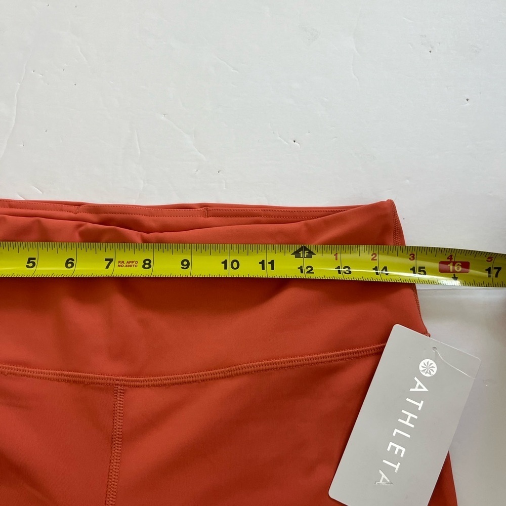 Athleta Elation Train Logo 7/8 Tight Orange Size Large New with Tags - Picture 7 of 11